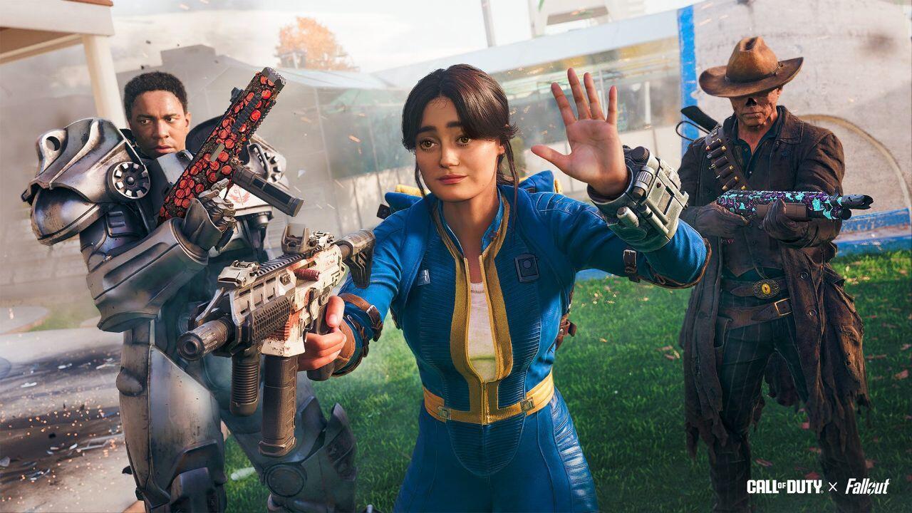 Анонсный постер коллаборации Call of Duty x Fallout