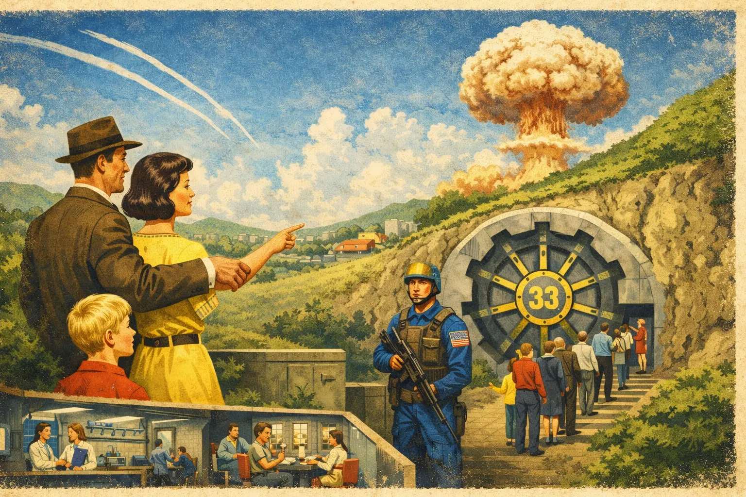 Реклама Vault-Tec перед ядерной войной